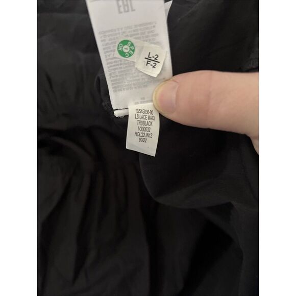 gap balloon lace Black Long sleeve tunic dress XS - Picture 11 of 13